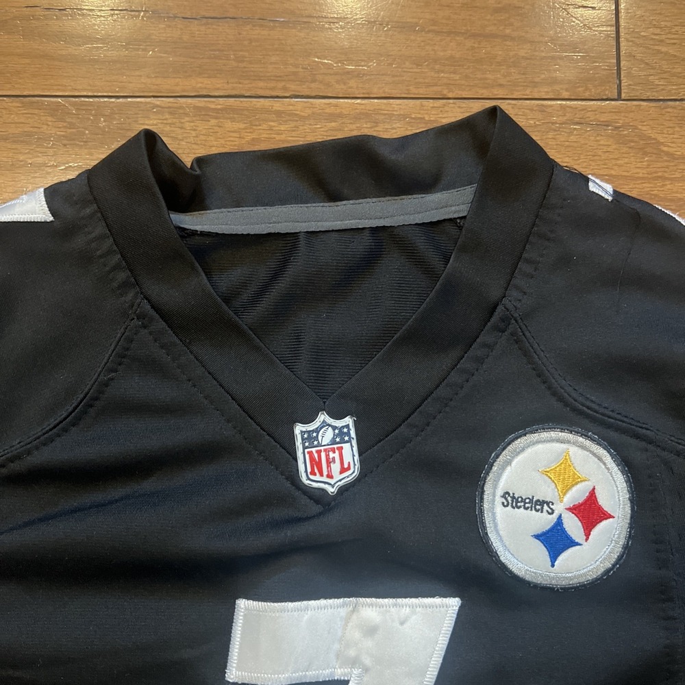 Nike Ben Roethlisberger #7 Pittsburgh Steelers Youth Large NFL Football Jersey - Picture 7 of 13